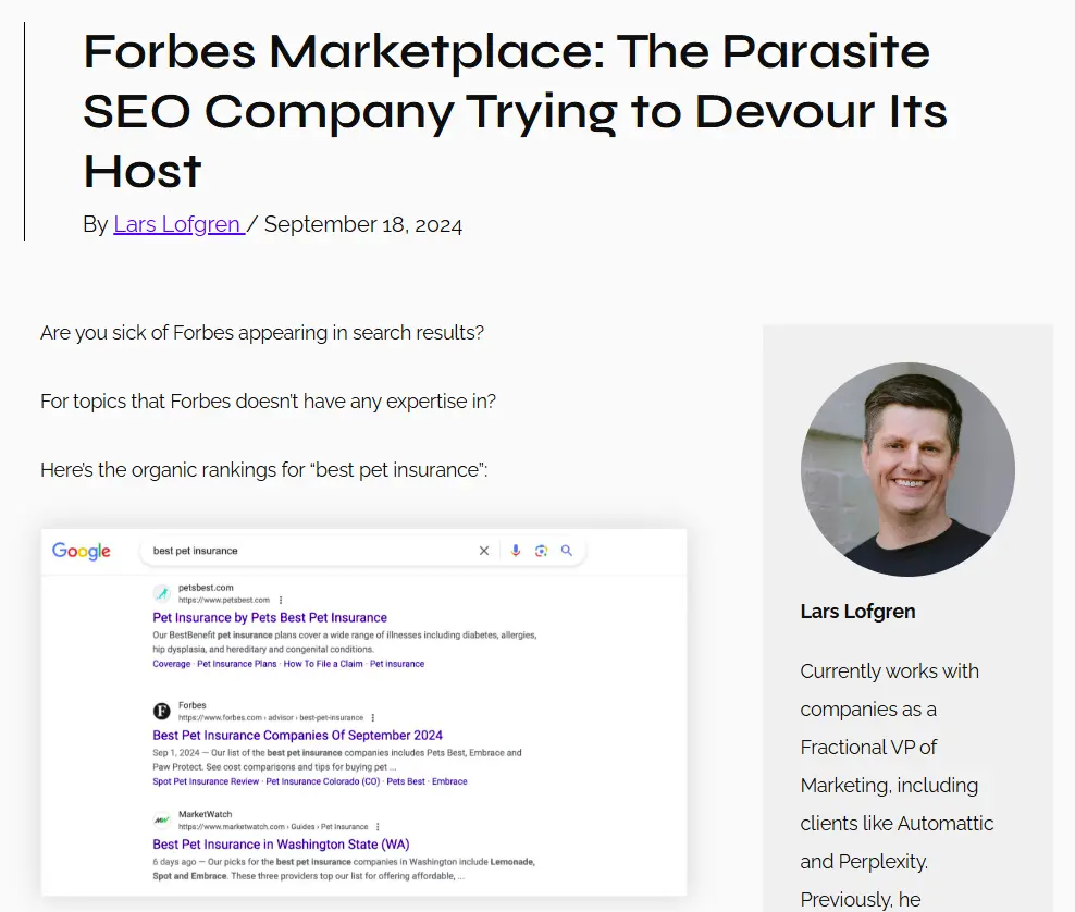 forbes parasite seo marketing bet