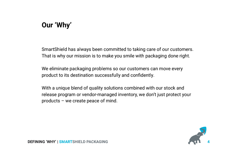 Brand Messaging Sample (Our Why)