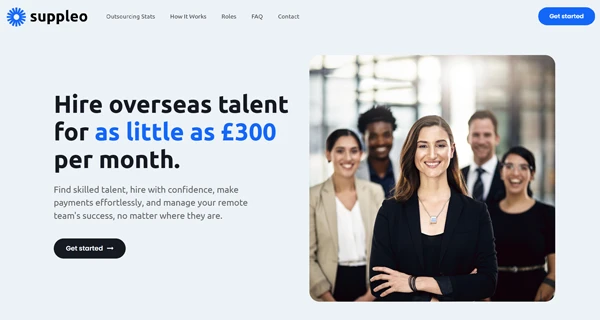 Suppleo Outsourcing | One Page Website Copy & Design