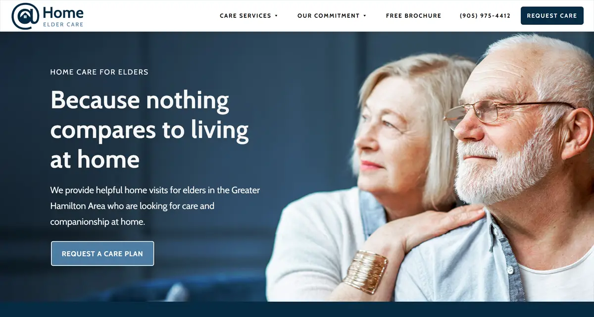 Website Copy Elderly Care Services in Hamilton, Ontario
