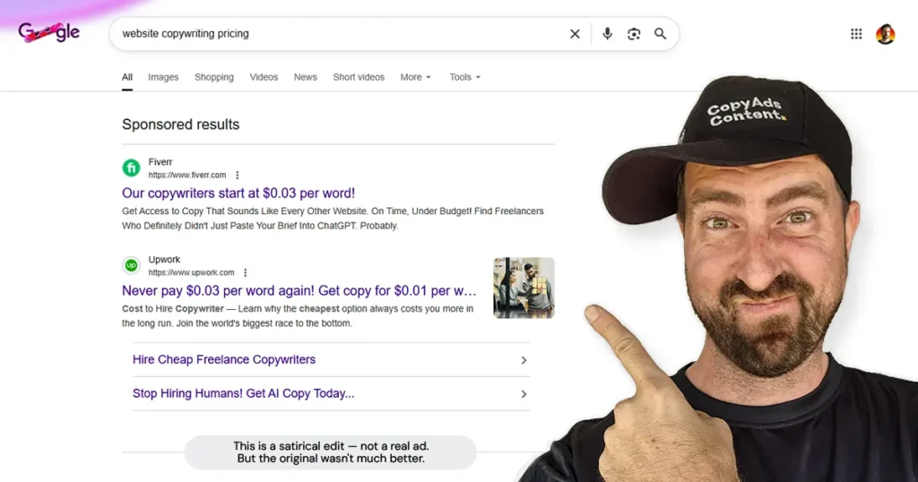 Website Copywriting Pricing 2026